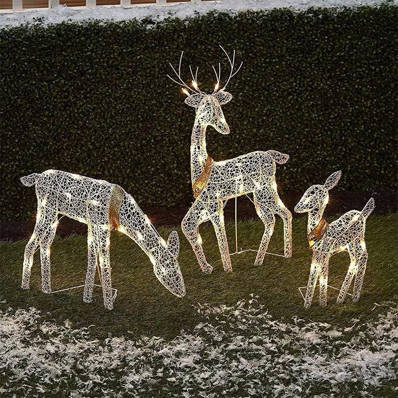 3-Piece Christmas LED Deer Set