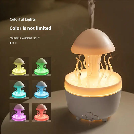 Rotating Water Drop Aroma Diffuser Colorful Night Lamp